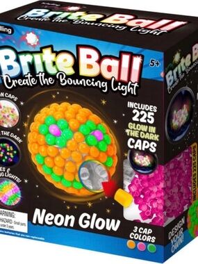 Brite Ball Neon Glow Kids Puzzle Toy - Orange & Green